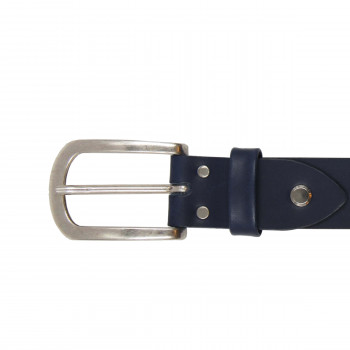 vue boucle ceinture aventure cuir bleu jules & jenn