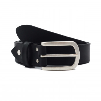 ceinture aventure cuir noir jules & jenn