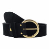 ceinture boheme cuir daim noir jules & jenn