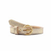 ceinture boucle or cuir dore metallise jules & jenn
