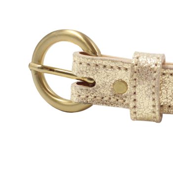 vue boucle ceinture boucle or cuir dore metallise jules & jenn
