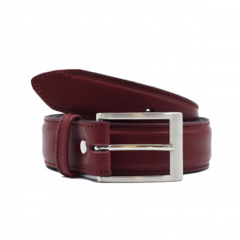 ceinture classique cuir bordeaux jules & jenn