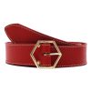 ceinture coquette cuir rouge jules & jenn