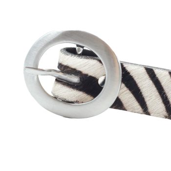 vue boucle ceinture fine cuir zebre jules & jenn