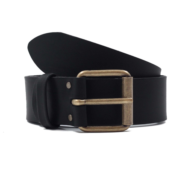 ceinture week-end cuir noir jules & jenn
