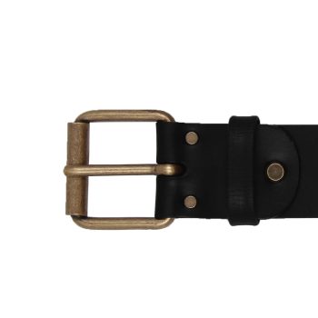vue boucle ceinture week-end cuir noir jules & jenn
