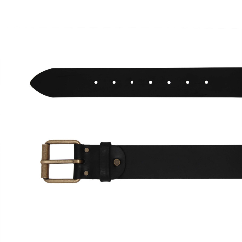 vue dessus ceinture week-end cuir noir jules & jenn