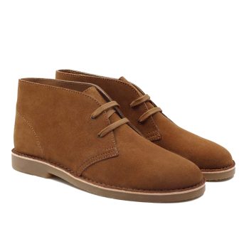chukka boots cuir daim cognac jules & jenn