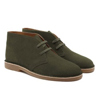 chukka boots cuir daim kaki jules & jenn