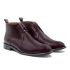 desert boots cuir bordeaux jules & jenn