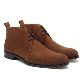 desert boots cuir daim cognac jules & jenn