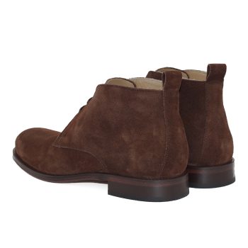 vue arriere desert boots cuir daim marron jules & jenn