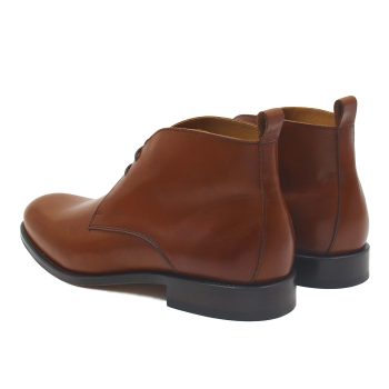 vue arriere desert boots cuir cognac jules & jenn