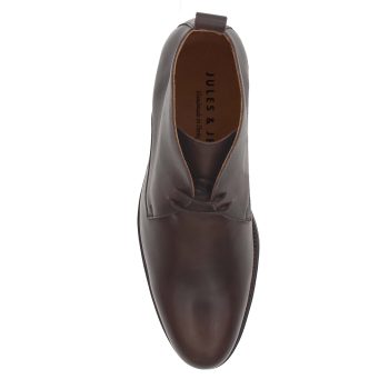 vue dessus desert boots cuir marron jules & jenn