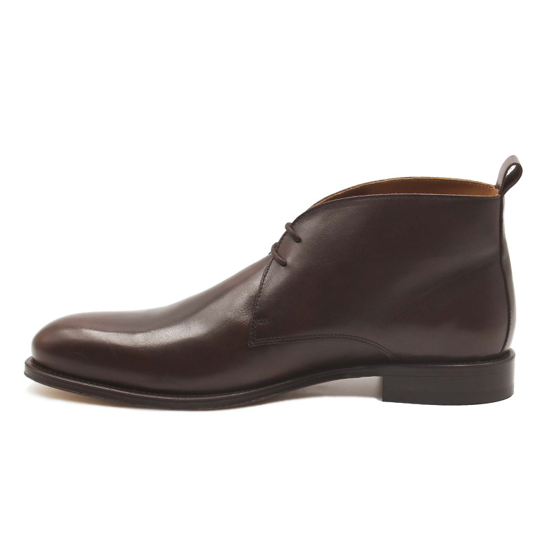 vue interieure desert boots cuir marron jules & jenn