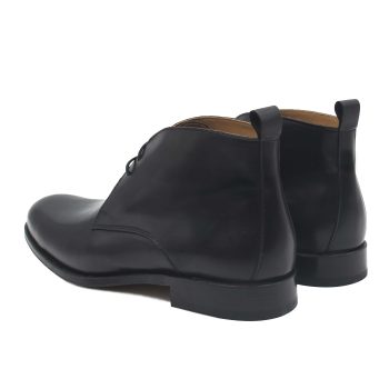 vue arriere desert boots cuir noir jules & jenn
