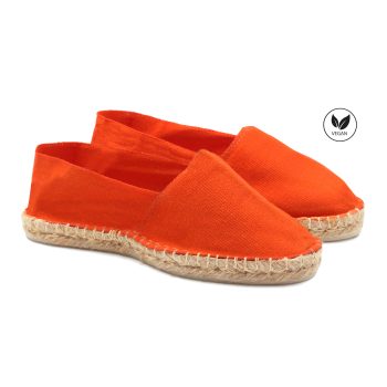 espadrilles toile coton orange jules & jenn