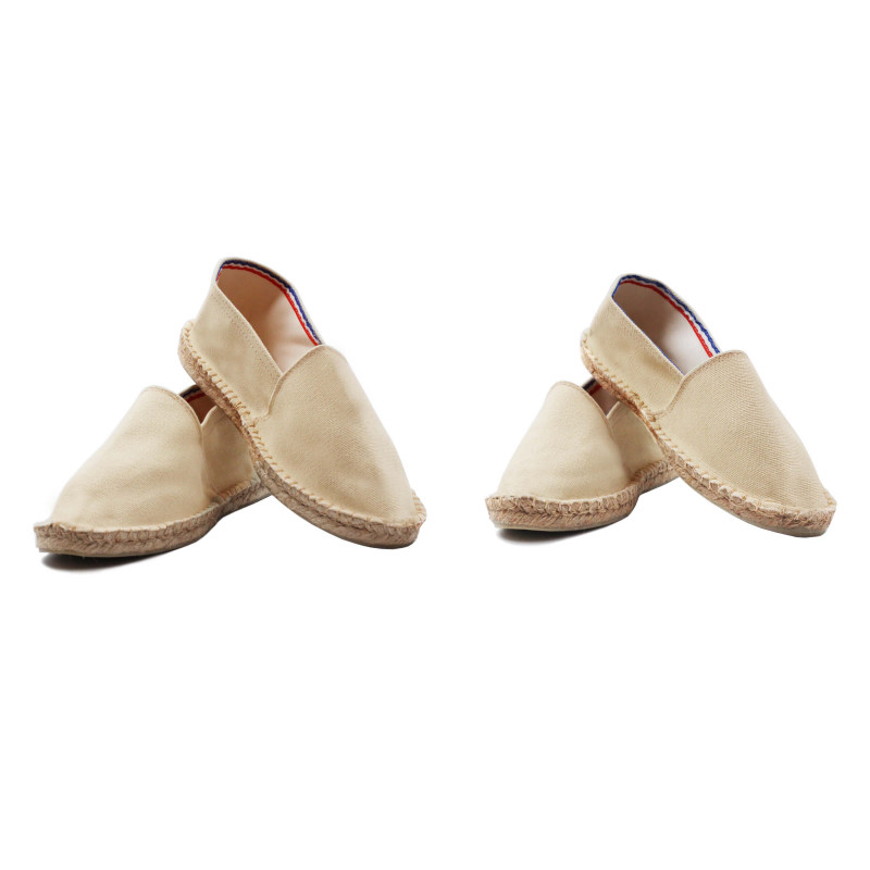 vue mixte espadrilles toile coton recyclé beige jules & jenn