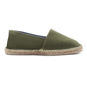 vue interieur espadrilles toile coton recyclé kaki jules & jenn