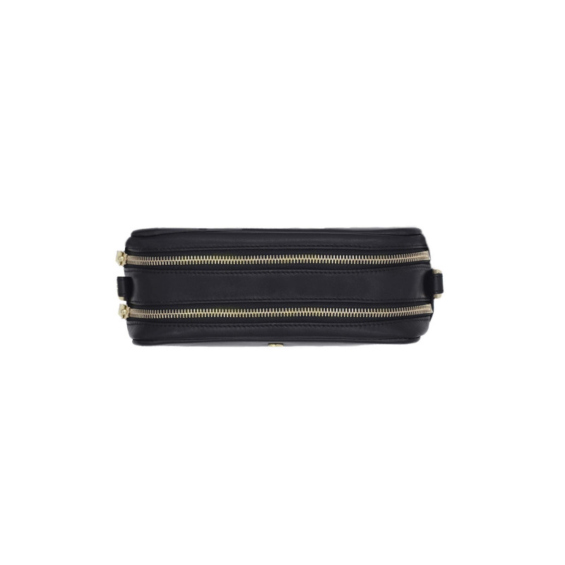 vue dessous sac gabrielle cuir noir jules & jenn