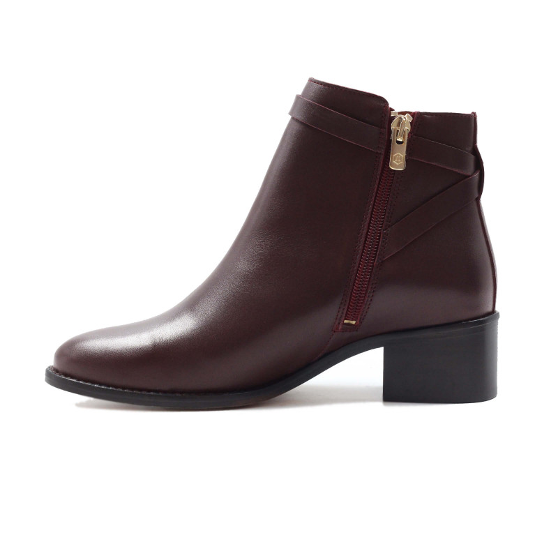 vue interieur bottines cavalieres cuir bordeaux jules & jenn