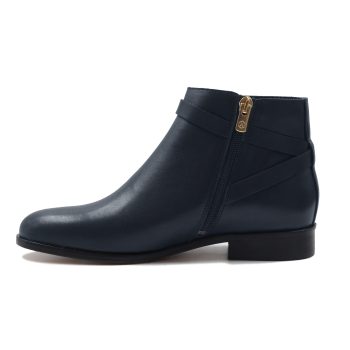 vue interieur bottines cavalieres plates cuir bleu jules & jenn