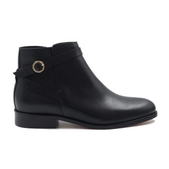vue exterieur bottines cavalieres plates cuir noir jules & jenn