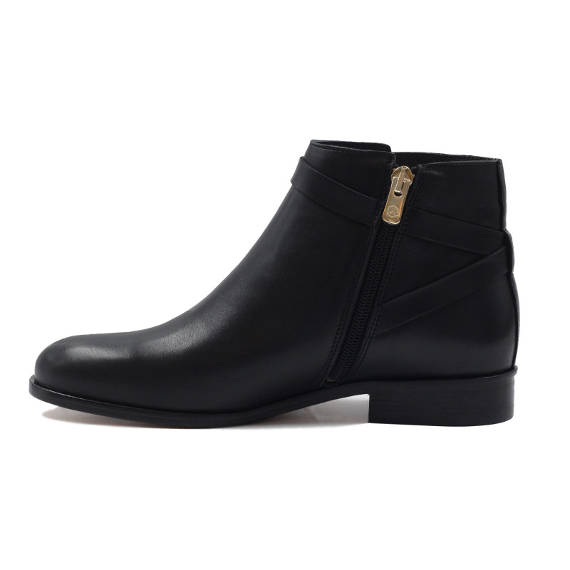 vue interieur bottines cavalieres plates cuir noir jules & jenn
