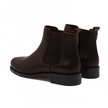 vue arriere bottines chelsea cuir marron jules & jenn