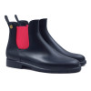 bottines de pluie caoutchouc bleu & rose jules & jenn