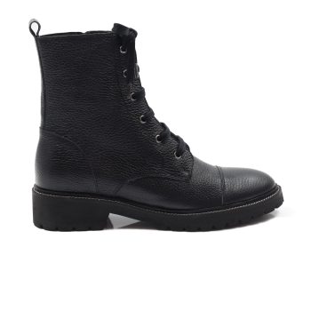 vue exterieur bottines ranger cuir graine noir jules & jenn
