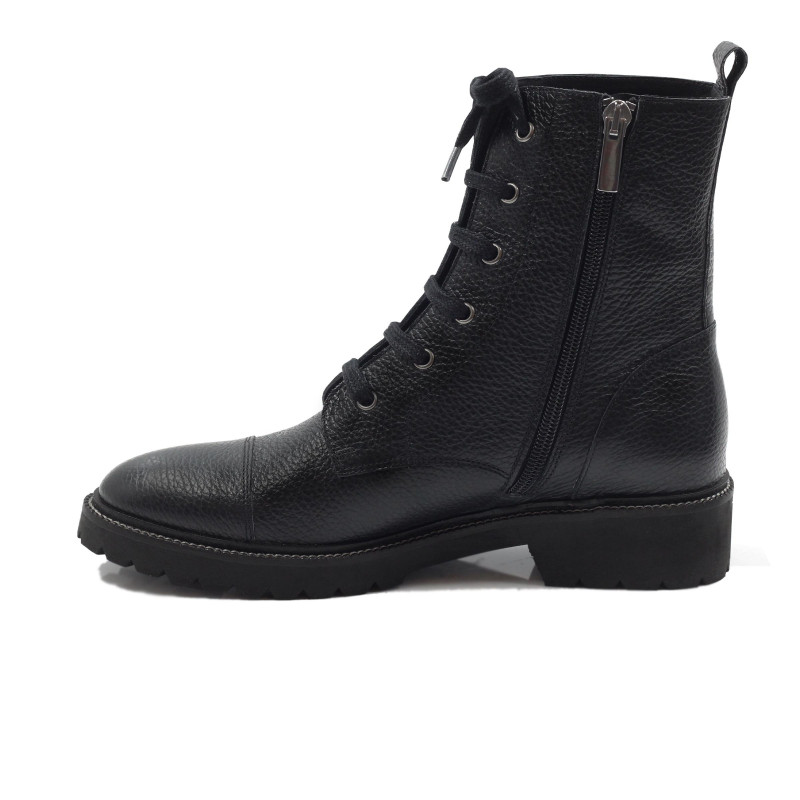 vue interieur bottines ranger cuir graine noir jules & jenn