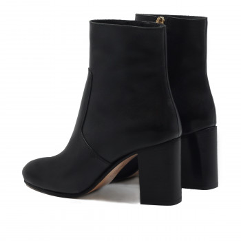 vue arriere bottines talon essentielles cuir noir