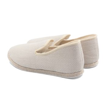 vue arriere charentaises blanc beige jules & jenn
