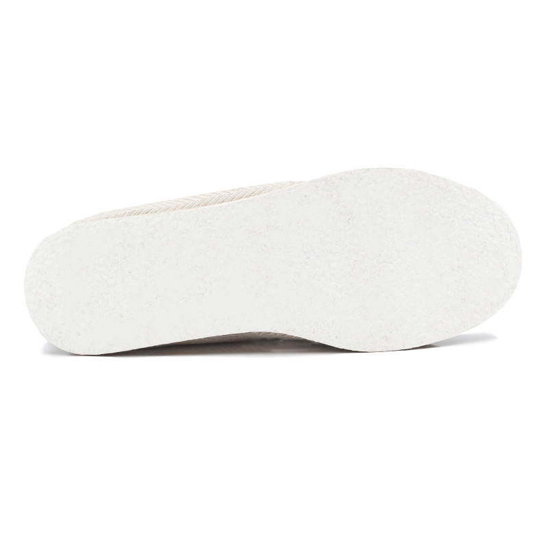 vue dessous charentaises blanc beige jules & jenn