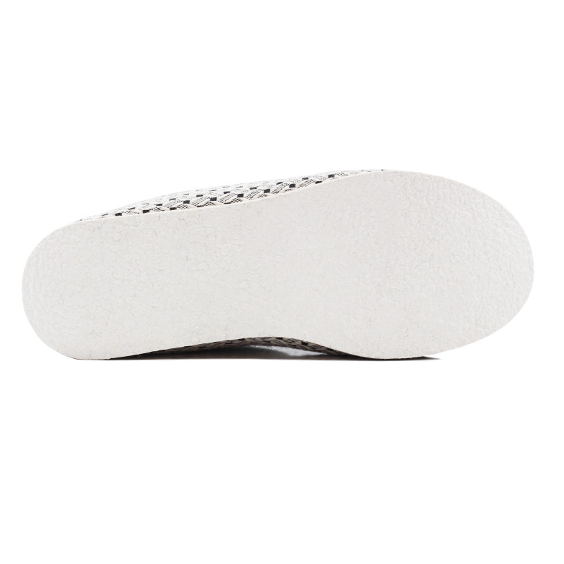 vue dessous charentaises blanc noir jules & jenn