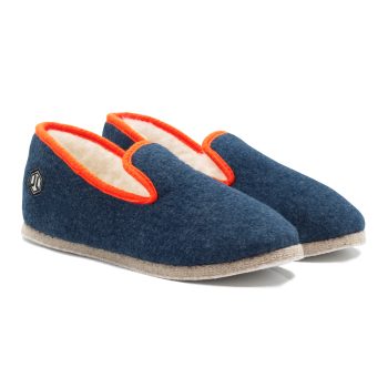 charentaises bleu denim orange jules & jenn