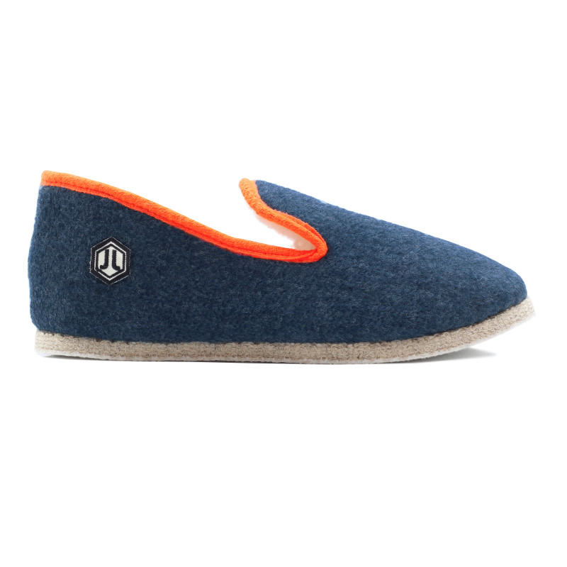 vue exterieur charentaises bleu denim orange jules & jenn