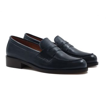 mocassins femme cuir bleu jules & jenn