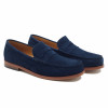 mocassins urbains cuir daim bleu jules & jenn
