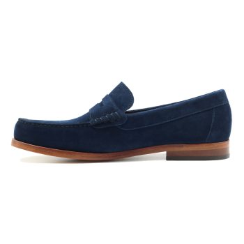 vue interieur mocassins urbains cuir daim bleu jules & jenn