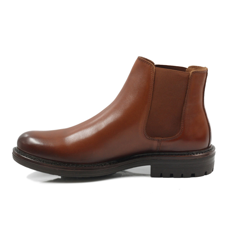 vue interieur chelsea boots basses cuir cognac jules & jenn