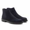 chelsea boots basses cuir nubuck bleu jules & jenn