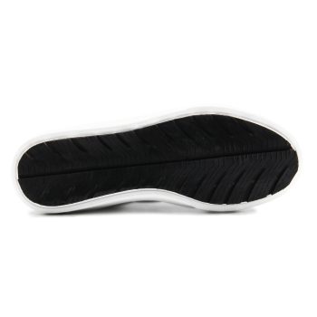 vue dessous baskets homme toile recyclee beige noir jules & jenn