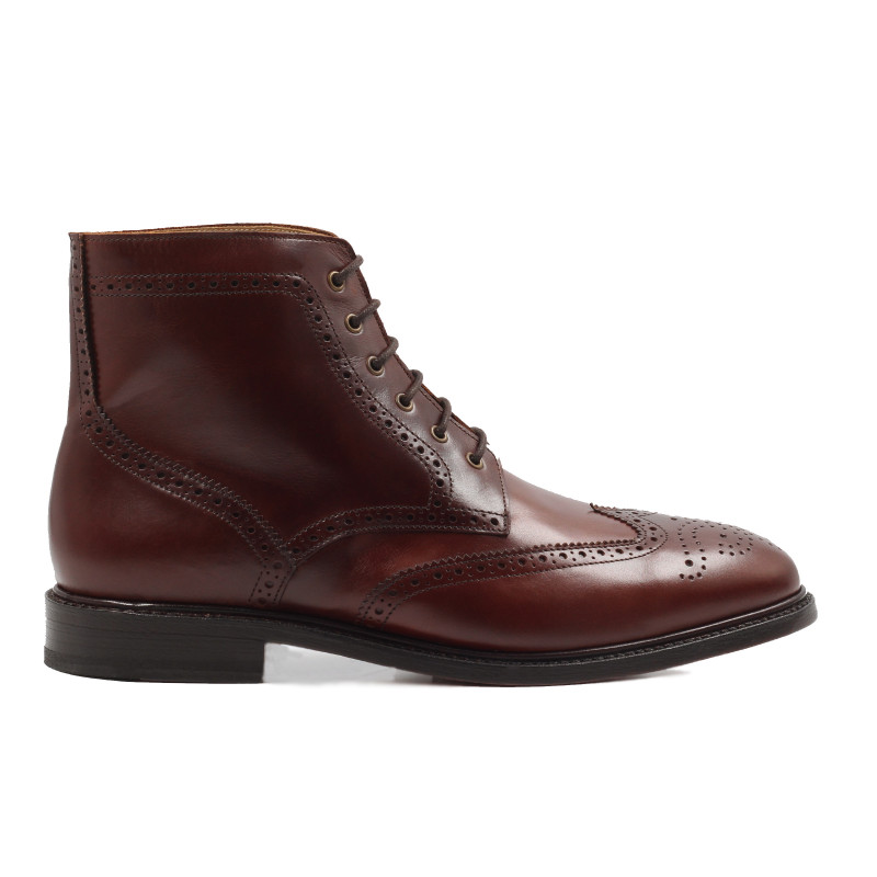 vue exterieur boots cousu goodyear cuir cognac jules & jenn