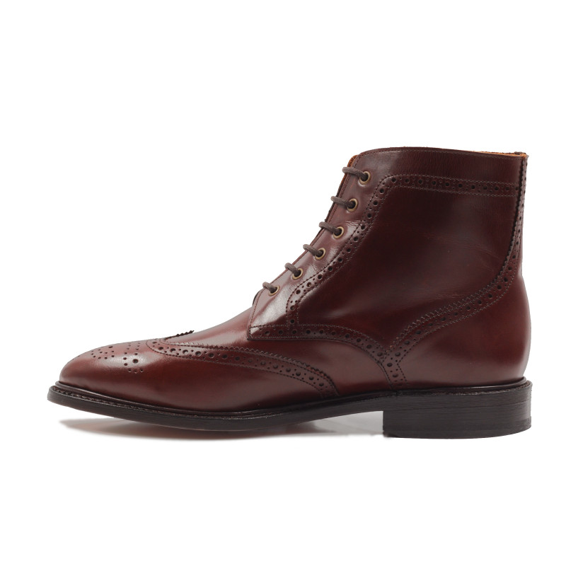 vue interieur boots cousu goodyear cuir cognac jules & jenn