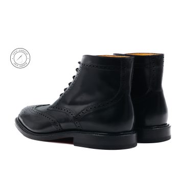 vue arriere boots cousu goodyear cuir noir jules & jenn