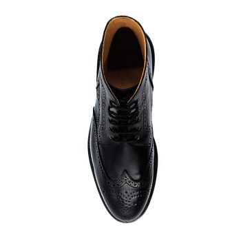 vue dessus boots cousu goodyear cuir noir jules & jenn