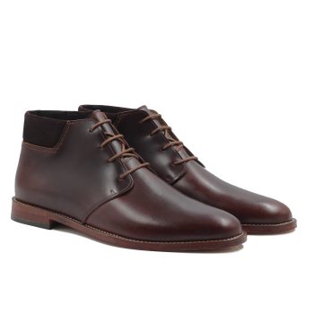 bottillons courts homme cuir cognac jules & jenn