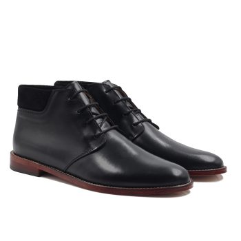 bottillons courts homme cuir noir jules & jenn